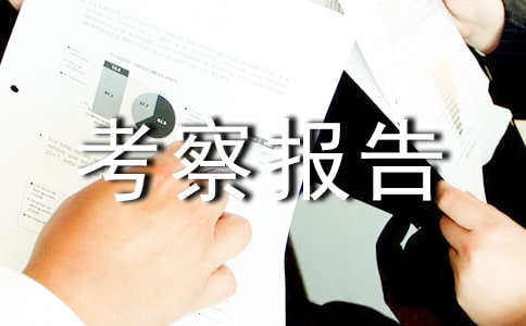 (优秀)外出考察报告