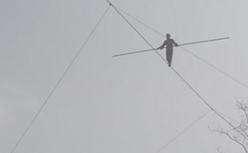 大班科学教案:冒险小子走钢丝